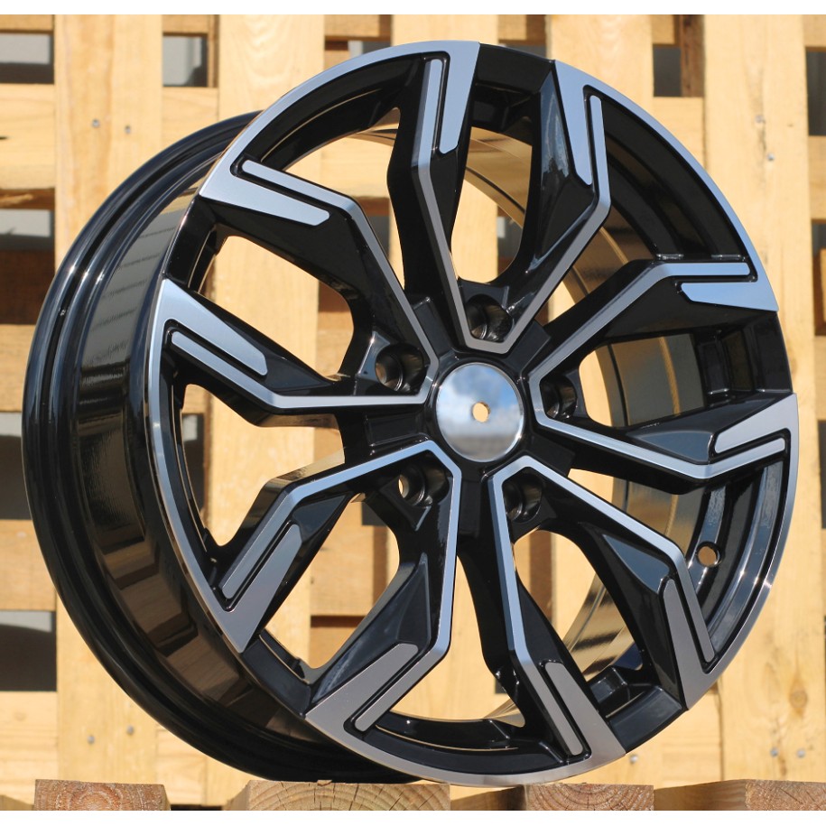 R16x6.5  5X114.3  ET  41  66.1  B1518  Black Polished (MB)  For RENAU  (Z1+Z2)