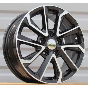 R16x6.5  5X114.3  ET  45  60.1  FE177  Black Polished (MB)  For TOYOT  (K7)