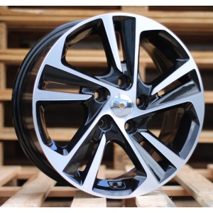 R16x6.5  5X114.3  ET  45  67.1  B5210  Black Polished (MB)  For HYUND  (D1+P)