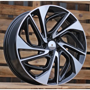 R16x6.5  5X114.3  ET  45  67.1  B5518  (FE189)  Black Polished (MB)  For HYUND  (Z6)