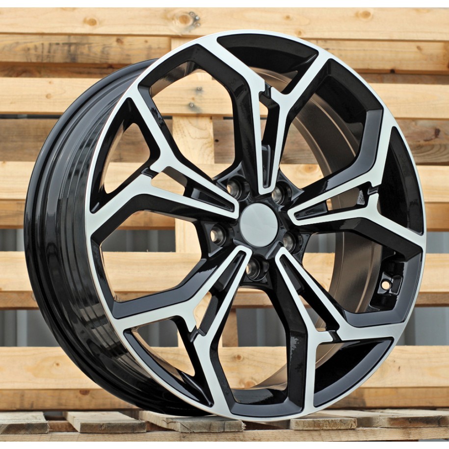 R16x6.5  5X114.3  ET  50  67.1  FE190  (YF5690)  Black Polished (MB)  For KIA  (K7)  (HYBRID FORGED)