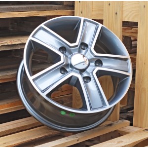 R16x6.5  5X160  ET  58  65.1  BK473  Grey Polished+Powder Coating (MGPC)  For FORD  (K2)  (4x4 (max 1250kg))