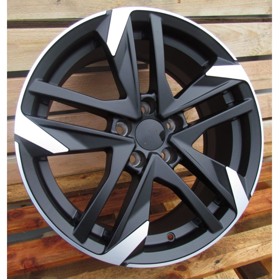 R16x7  4X108  ET  25  65.1  XE170  (BK5788)  Black Polished Half Matt (MBHM)  For PEUG  (L3)