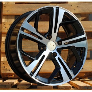 R16x7  4X108  ET  25  65.1  Y1206  Black Polished (MB)  For PEUG  (D5+P2)  ((AKC 70 Eur))
