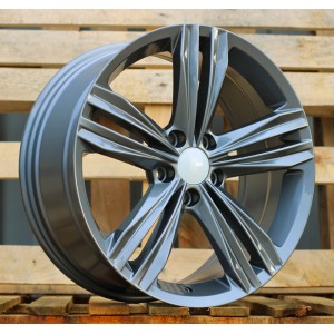 R16x7  5X112  ET  40  57.1  B5293  Gun Metal (GM)  For VW  (K2+P)