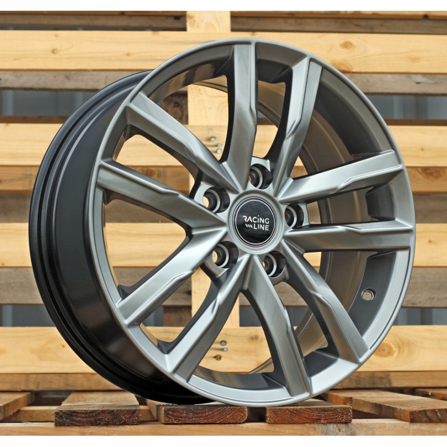 R16x7  5X112  ET  45  57.1  XFC61  (BK5182)  Hyper Black (HB)  For VW  (R+L2+K2+P)