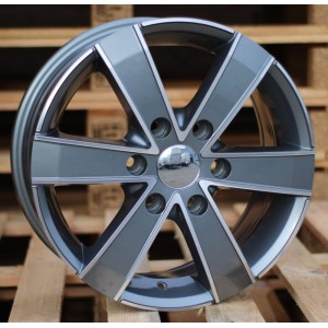R16x7  6X120  ET  50  74.5  BK474  Grey Polished (MG)  For FORD  (P)  ((max 1250kg))