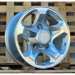 R16x7  5X150  ET  0  110.1  JT296  Machined Silver (MS)  For 4X4  (K3)