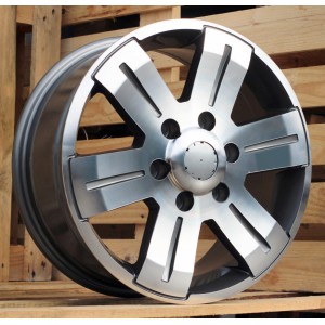 R16x7  6X130  ET  55  84.1  BK562  Grey Polished (MG)  For MER  (P)  ((max 1400kg))