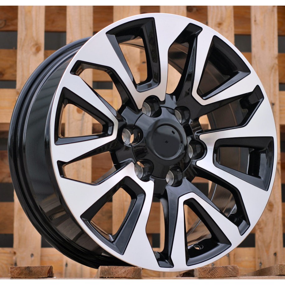 R16x7  6X139.7  ET  30  106.1  B1743  Black Polished (MB)  For TOYOT  (Z2)