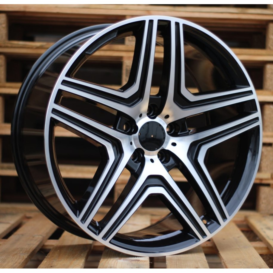 R16x7.5  5X112  ET  38  66.6  BK206  Black Polished (MB)  For MER  (K2)