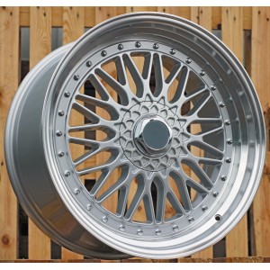R17x10  10X112/120  ET  20  74.1  BY479  (XF135)  Silver+Polished Lip (SP)  For RACIN  (K4)  (BBS Style Front+Rear)