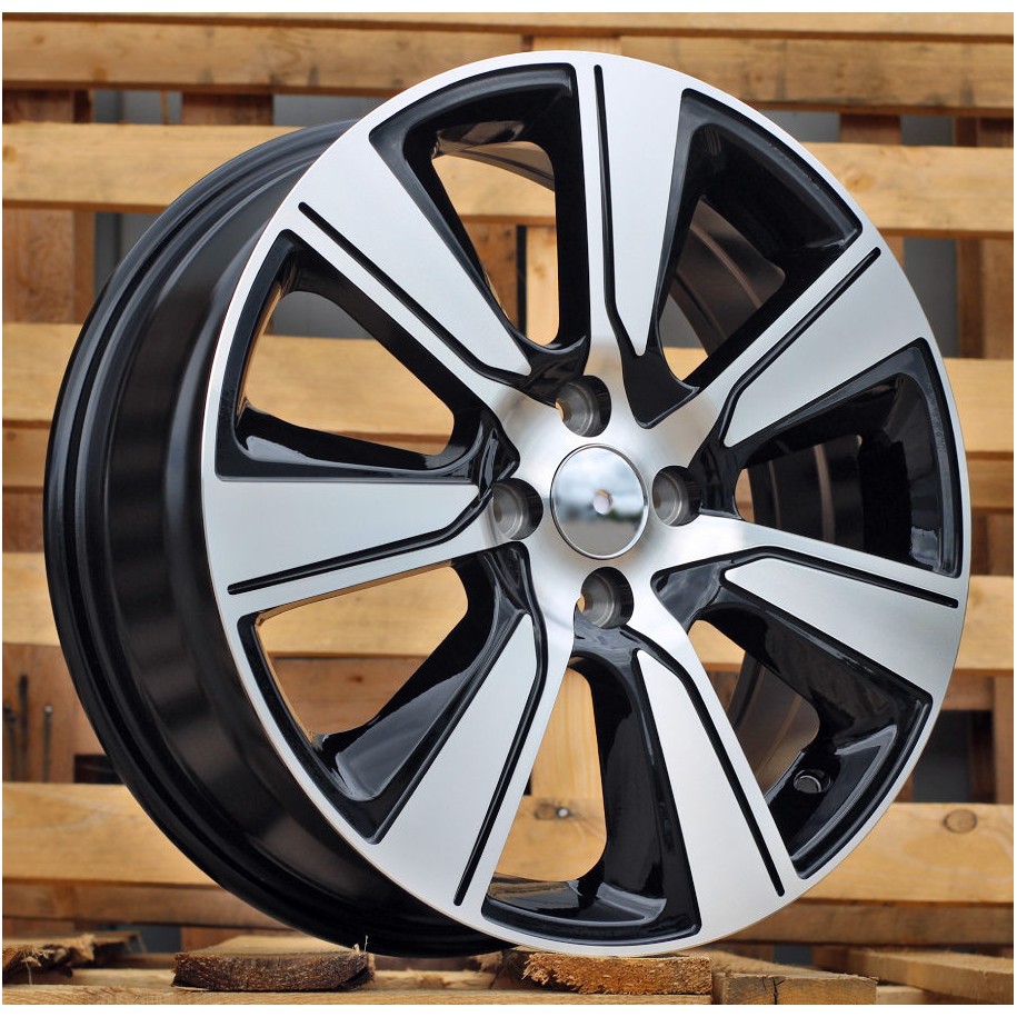 R17x6.5  4X100  ET  45  60.1  L1671  Black Polished (MB)  For RACIN  (P1)