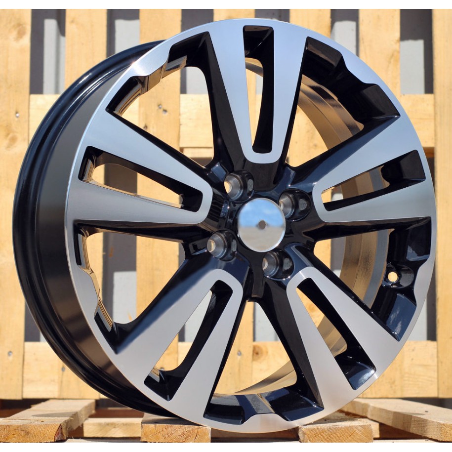 R17x6.5  4X100  ET  43  60.1  L2093  Black Polished (MB)  For RACIN  (Z6)