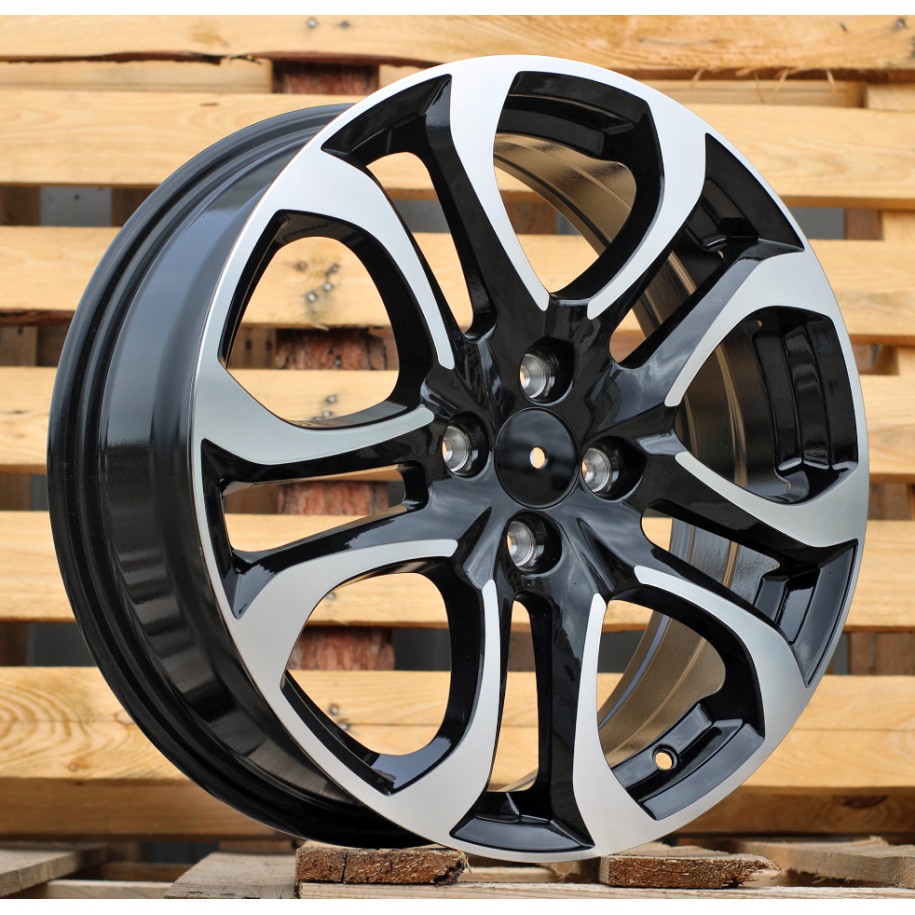 R17x6.5  4X100  ET  45  60.1  L1650  Black Polished (MB)  For RACIN  (P1)
