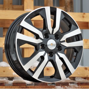 R17x6  5X114.3  ET  50  66.1  IN3516F  Black Polished (MB)  For RENAU  (M)  (HYBRID FORGED (max 1250kg))