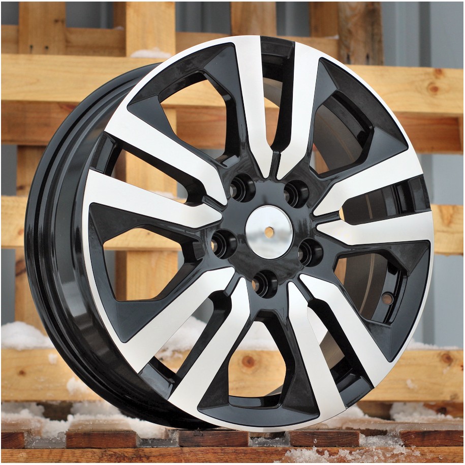 R17x6  5X114.3  ET  50  66.1  IN3516F  Black Polished (MB)  For RENAU  (M)  (HYBRID FORGED (max 1250kg))