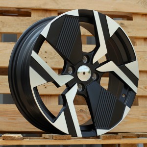R17x6.5  4X108  ET  32  65.1  YF6148  Black Polished Half Matt (MBHM)  For PEUG  (P2)  (HYBRID FORGED)