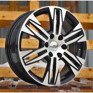 R17x6.5  6X120  ET  50  74.5  IN3606F  Black Polished (MB)  For FORD  (K8)  (HYBRID FORGED (max 1200kg))