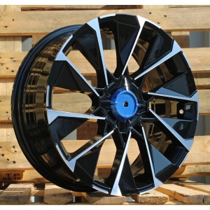 R17x7  4X100  ET  37  60.1  I2102  (HF2102)  Black Polished (MB)  For RENAU  (P2)  (HYBRID FORGED)