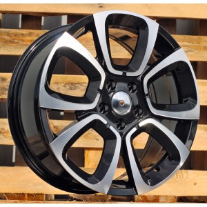 R17x7  4X108  ET  25  65.1  B5850  Black Polished (MB)  For CITRO  (P)