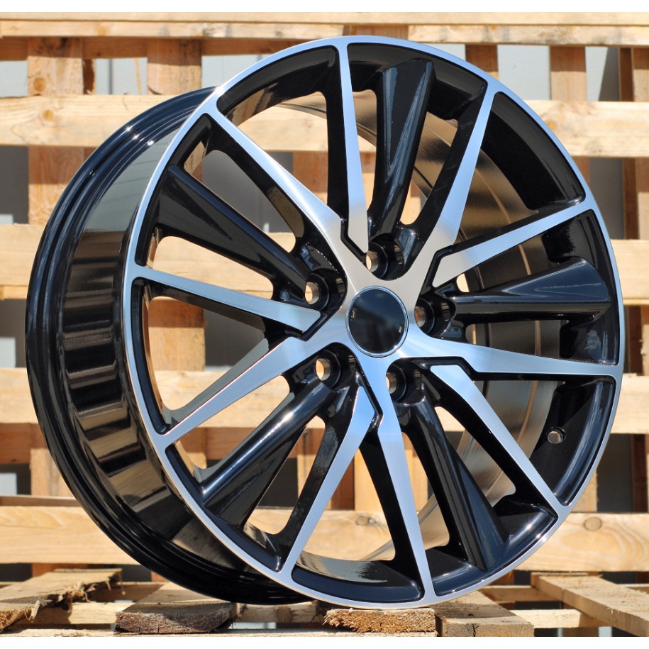 R17x7  5X100  ET  40  54.1  B1638  (FBX224)  Black Polished (MB)  For TOYOT  (P2)  (HYBRID FORGED)