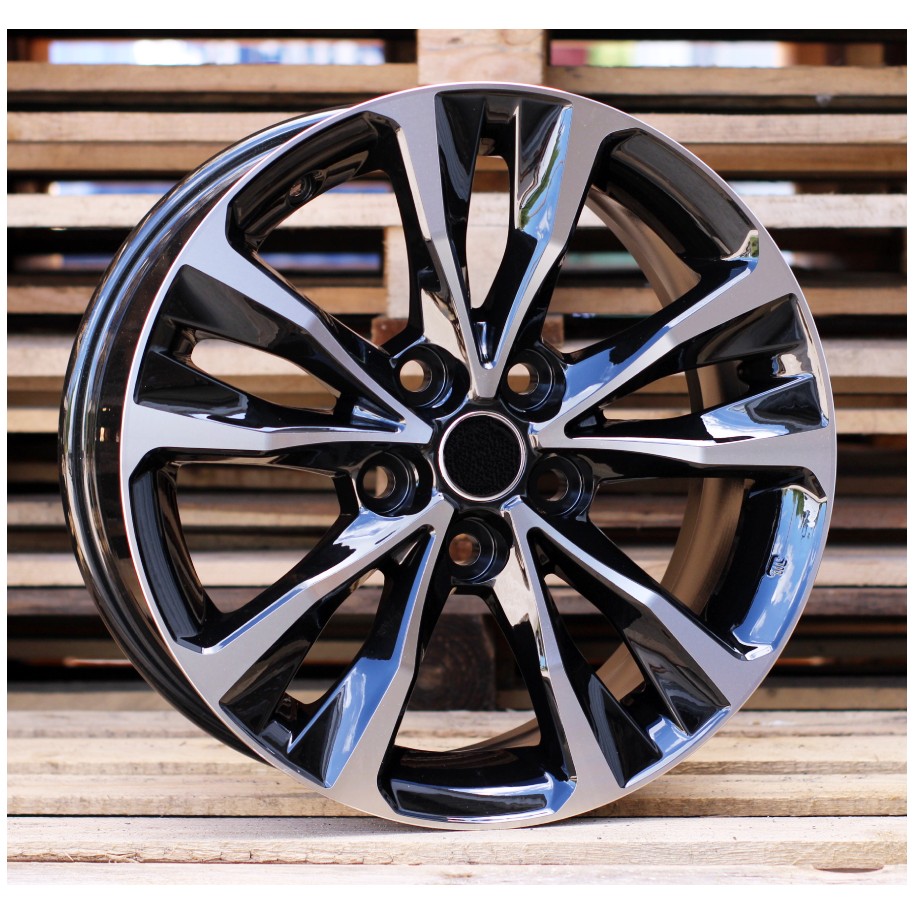 R17x7  5X100  ET  40  54.1  A5499  (FBX415)  Black Polished (MB)  For TOYOT  (P2)  (HYBRID FORGED)