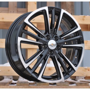 R17x7  5X100  ET  47  57.1  Y1257  Black Polished (MB)  For SEAT  (Z7)