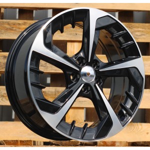 R17x7  5X100  ET  51  57.1  B5943  Black Polished (MB)  For SEAT  (Z7)