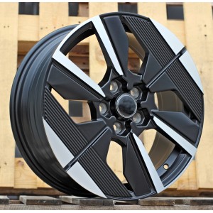 R17x7  5X108  ET  44  65.1  YF6158  Black Polished Half Matt (MBHM)  For PEUG  (Z6)  (HYBRID FORGED)