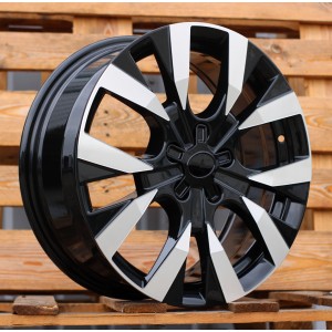 R17x7  5X108  ET  45  65.1  Y1248  Black Polished (MB)  For CITRO  (P)