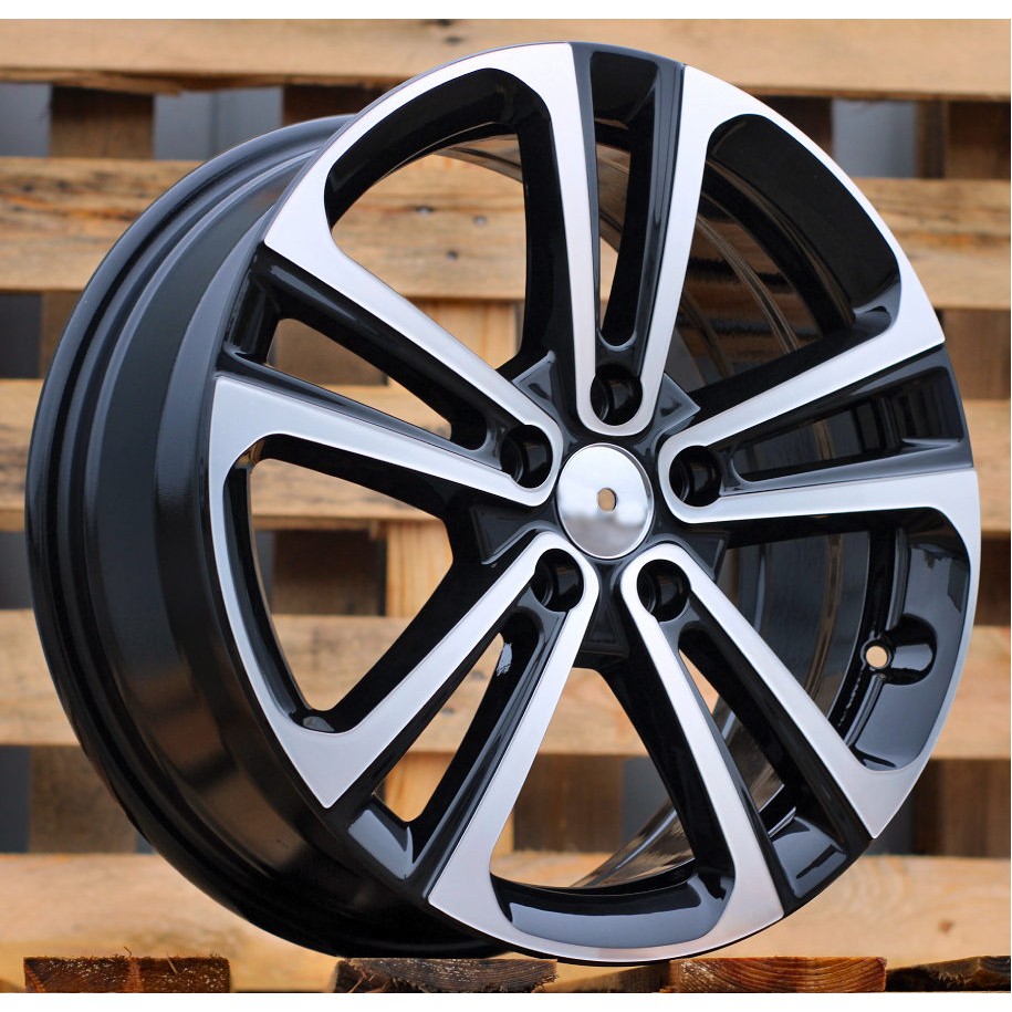 R17x7  5X108  ET  50  65.1  B5959  Black Polished (MB)  For CITRO  (P+K4)  (HYBRID FORGED)