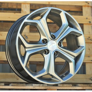 R17x7  5X108  ET  50  63.4  BK675  Hyper Black (HB)  For FORD  (R)