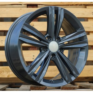 R17x7  5X112  ET  45  57.1  B5619  Gun Metal (GM)  For VW  (P+R)