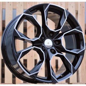 R17x7  5X112  ET  45  57.1  SK516  (BK5278)  Black Polished (MB)  For SKODA  (D5+K2)
