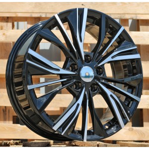 R17x7  5X114.3  ET  35  66.1  FE224  (QC1550)  Black Polished (MB)  For NISS  (Z5)  (JUKE New Model)