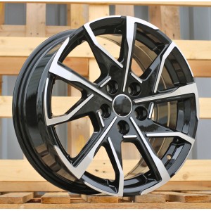 R17x7  5X114.3  ET  38  60.1  YF1159  (A5911)  Black Polished (MB)  For TOYOT  (P)