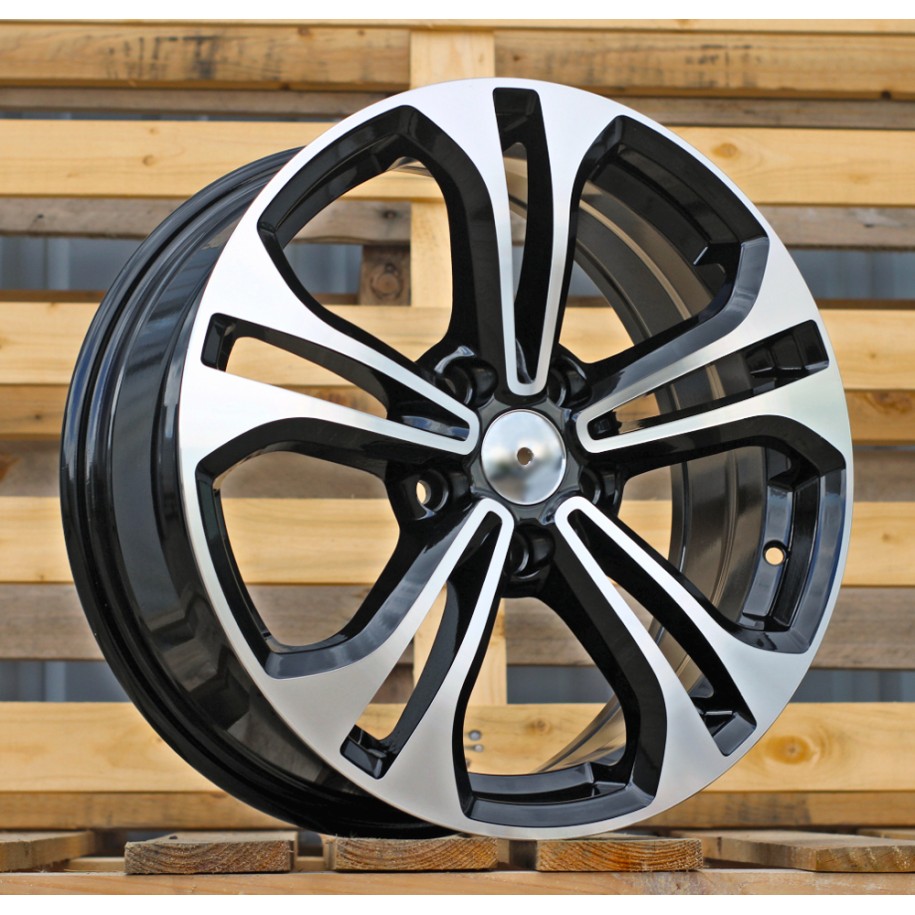R17x7  5X114.3  ET  40  67.1  B1249  Black Polished (MB)  For KIA  (Z4)