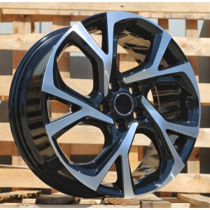 R17x7  5X114.3  ET  45  60.1  FE132  (FBX405)  Black Polished (MB)  For TOYOT  (K7+A+Z3+M)  (HYBRID FORGED)