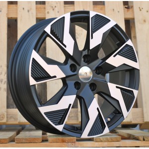 R17x7  5X114.3  ET  45  66.1  IN3521F  Black Polished Half Matt (MBHM)  For RENAU  (Z5+M)  (HYBRID FORGED (max 1250kg))