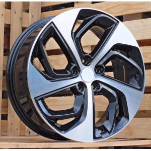 R17x7  5X114.3  ET  45  67.1  B1278  (BK5312)  Black Polished (MB)  For HYUND  (R+P2+P)