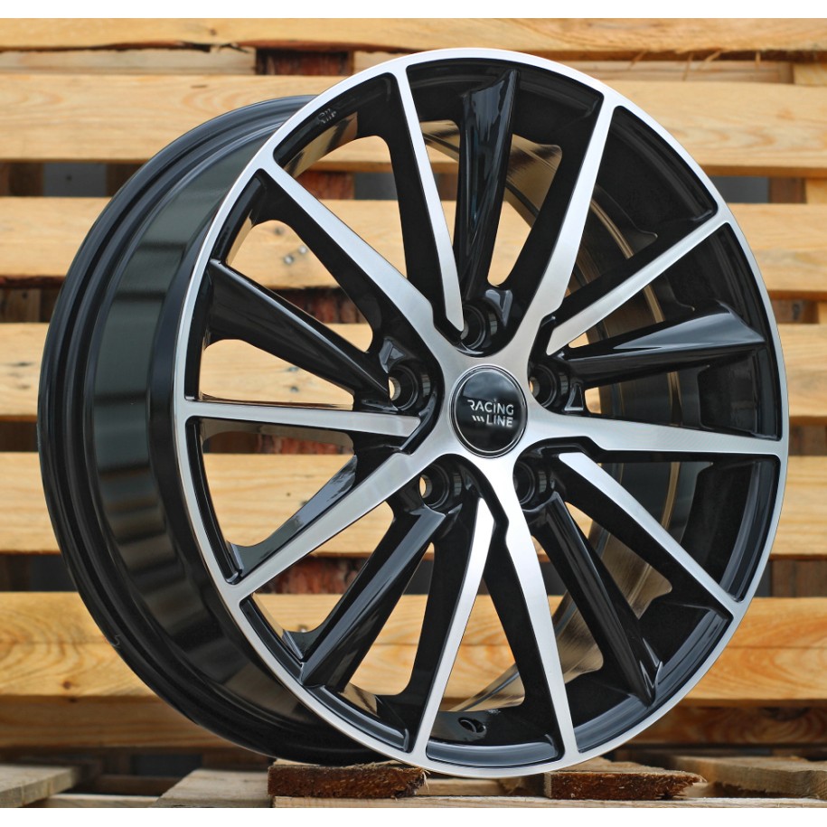 R17x7  5X114.3  ET  45  67.1  B5809  Black Polished (MB)  For RACIN  (R)