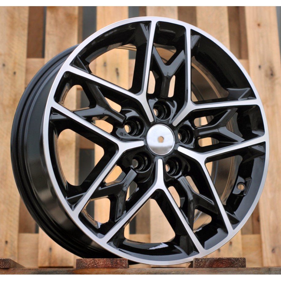 R17x7  5X114.3  ET  48  67.1  B5567  Black Polished (MB)  For KIA  (L6+K2)