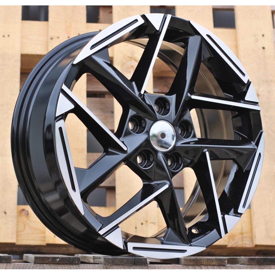 R17x7  5X114.3  ET  48  67.1  3S1267  Black Polished (MB)  For KIA  (P)  (HYBRID FORGED)