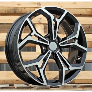 R17x7  5X114.3  ET  48.5  67.1  FE190  (YF5690)  Black Polished (MB)  For KIA  (K7)  (HYBRID FORGED)