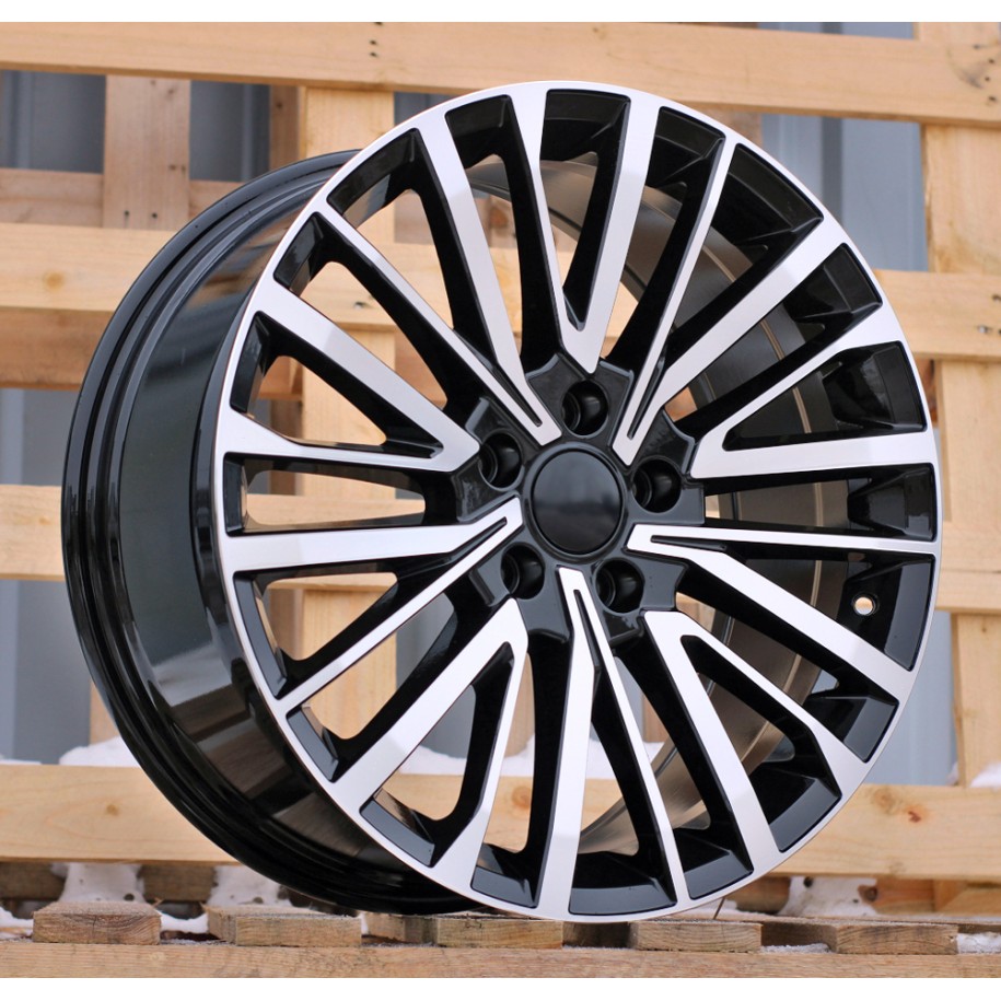 R17x7  5X120  ET  55  65.1  B1515  (BYF1515)  Black Polished (MB)  For VW  (Z7)  (HYBRID FORGED)