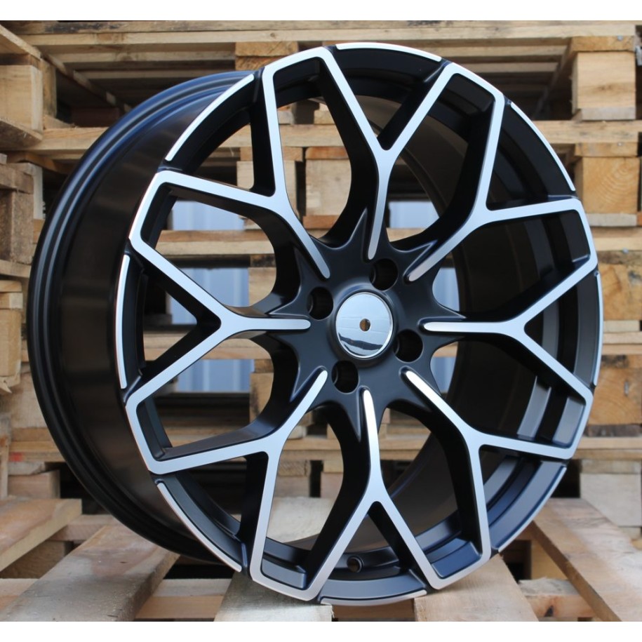 R17x7.5  3X112  ET  25  57.1  B1449  Black Polished Half Matt (MBHM)  For SMART  (Z2)  (HAXER Front+Rear)