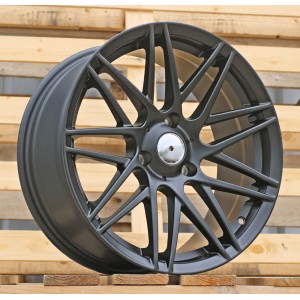 R17x7.5  3X112  ET  25  57.1  HX013  (E269177503S)  Black Half Matt (BLHM)  For SMART  (R+Z6+P2)  (Rear)