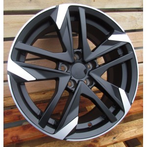R17x7.5  4X108  ET  25  65.1  XE170  (BK5788)  Black Polished Half Matt (MBHM)  For PEUG  (K2+M)