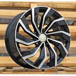 R17x7.5  5X100  ET  45  57.1  B5780  Black Polished (MB)  For VW  (R)  ((AKC 80 Eur))